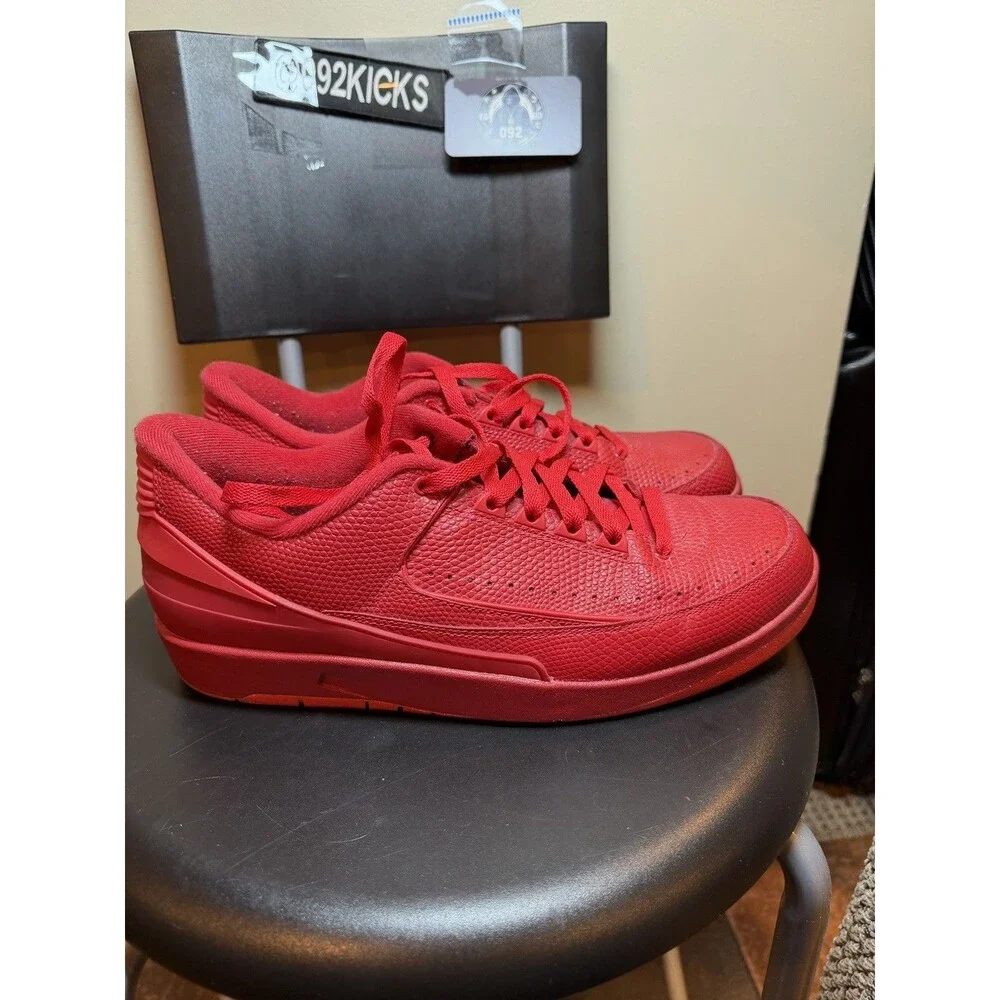 Nike Air Jordan 2 Retro Low Gym Red Size 10.5 Mens Used Clean No Box